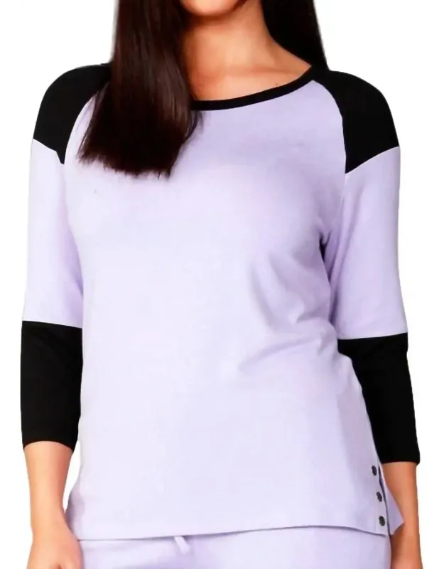 Baseball "t" Top Tunic-style Blouse, Seamless Layering