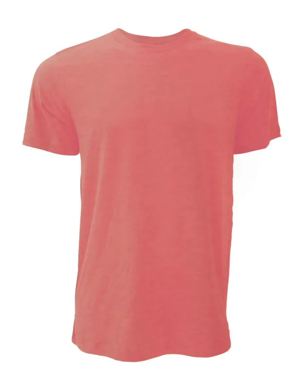 Canvas Jersey Crew Neck Short Sleeve T-shirt - Ribbed Neckline, Slim Fit