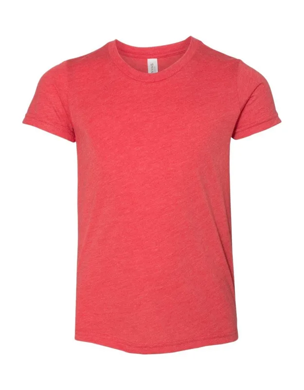 Youth Triblend Tee, 3.8 Oz./yd2, 50/25/25 Polyester/cotton/rayon