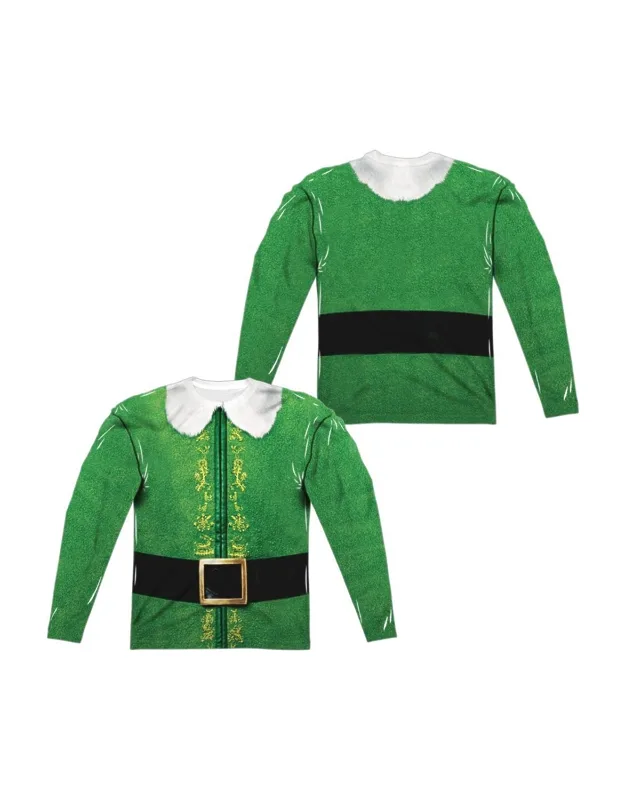 Elf Buddy Costume Long Sleeve Crew Tee