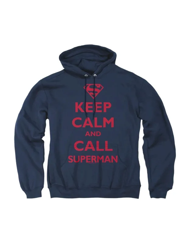 Superman Call Pull Over Hoodie / Hooded Sweatshirt, Stylish Everyday Wear