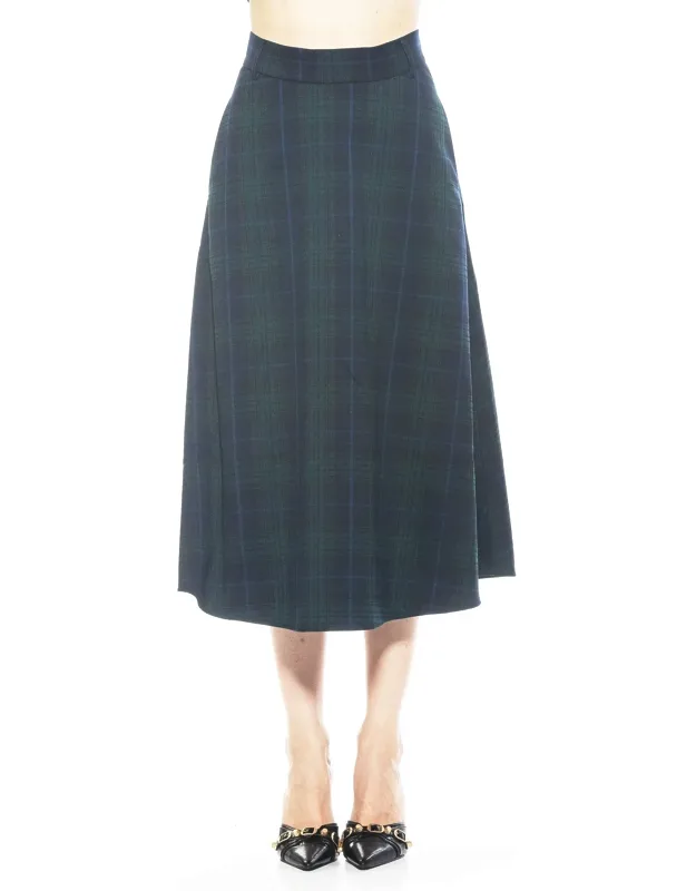 Leonie Skirt A-line High Waist Plaid