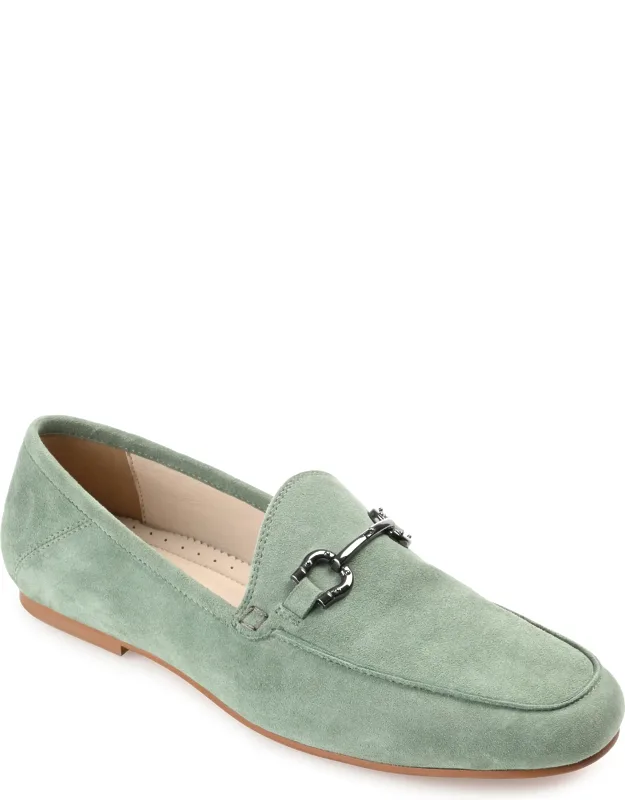 _loafers Slip On Flats With Horse-bit Detail And Tru Comfort Foam Footbed_