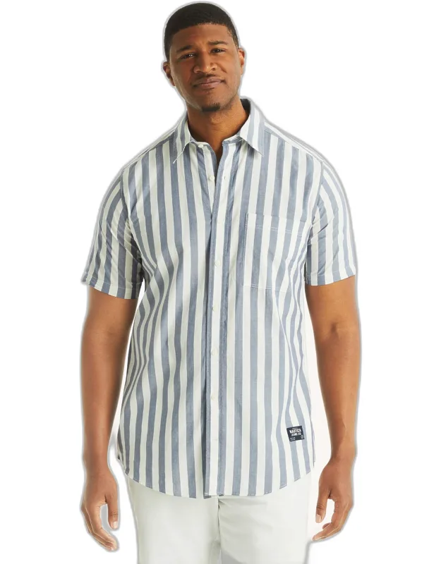 Nautica Jeans Co. Big & Tall Striped Short-sleeve Shirt
