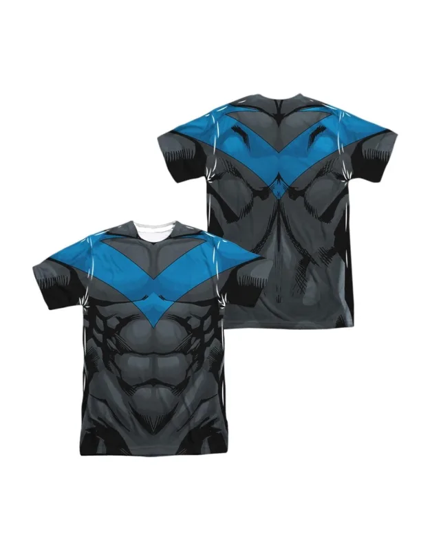 Batman Nightwing Blue Uniform Short Sleeve Crew Tee
