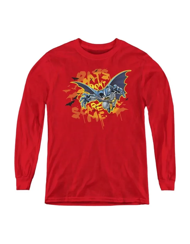Batman Bats Don't Scare Me Long Sleeve Tee