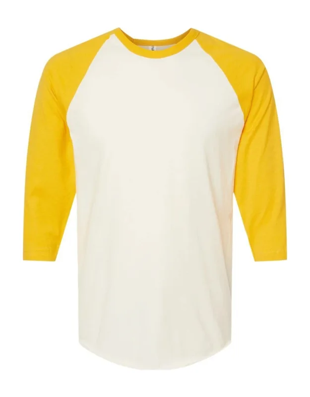 Fine Jersey Raglan T-shirt - Reactive-dyed For Longer Lasting Color, Pre-washed To Minimize Shrinkage
