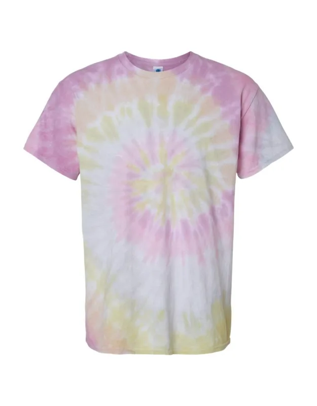 _multi-color Tie-dyed T-shirt, Heavyweight Cotton, Classic Fit_