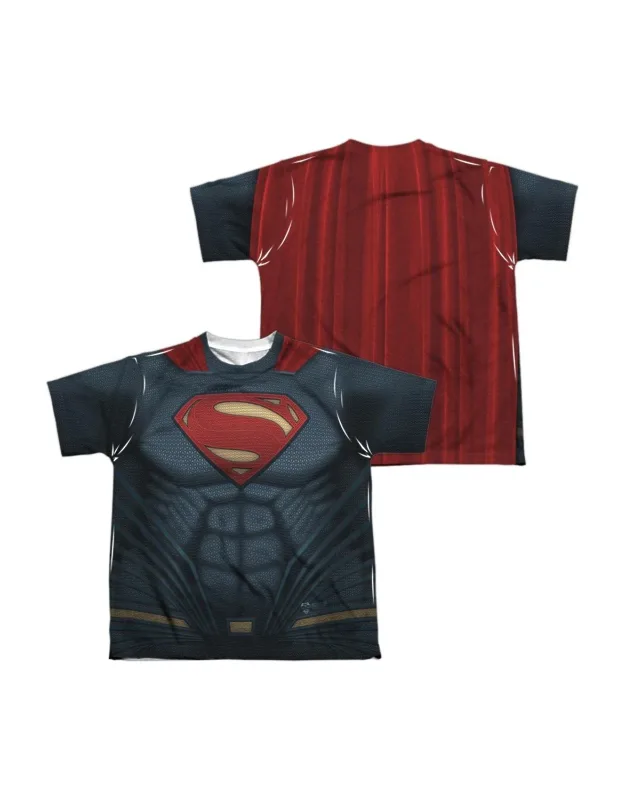 Batman V Superman Uniform (front/back Print) Short Sleeve Poly Crew Tee / T-shirt