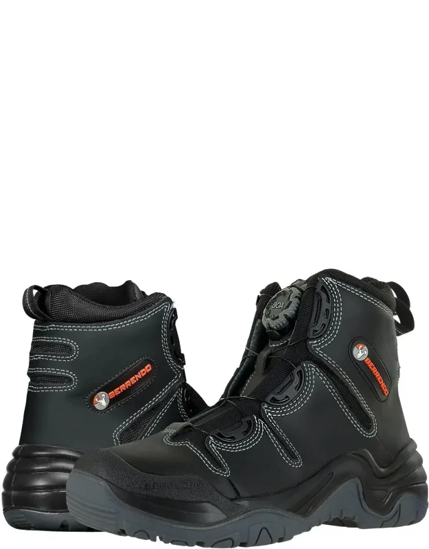 Steel Toe Work Boots 6" With Oil And Slip Resistance And Eh Rating And Boa Fit System Fast Release