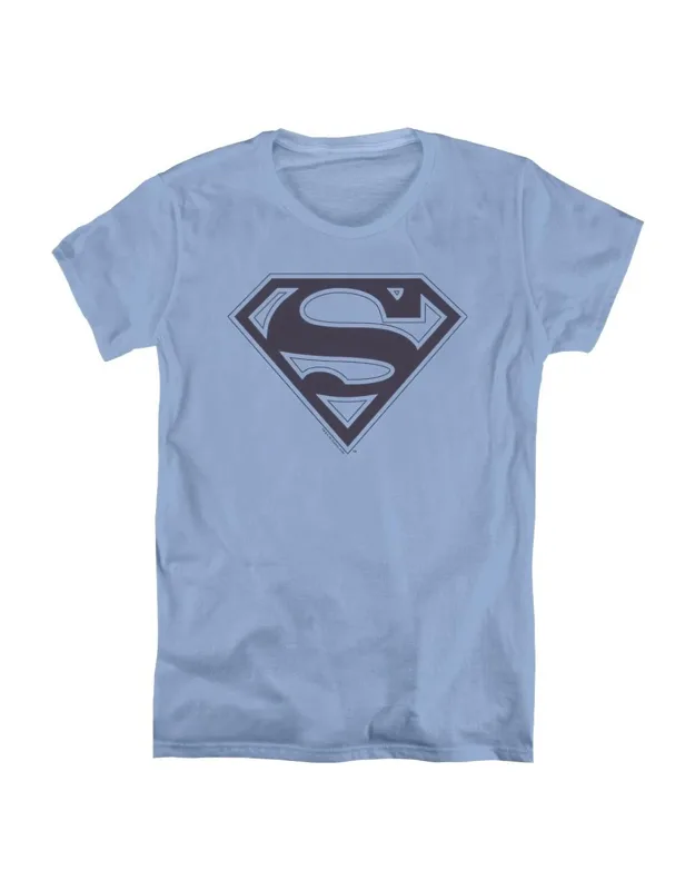 Superman & Shield Short Sleeve T-shirt, 100% Combed Ring-spun Cotton