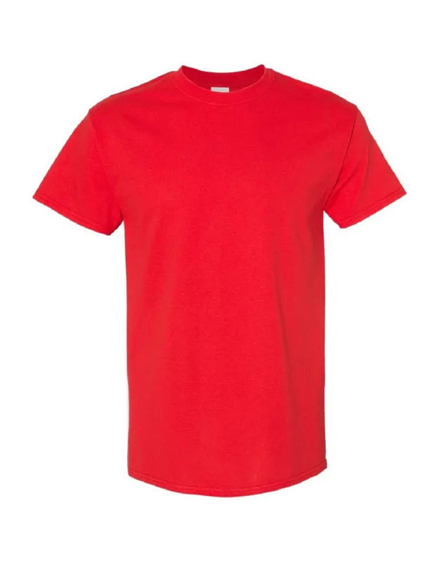 Gildan Heavy Cotton Short-sleeved T-shirt, Crew Neck, Ribbed