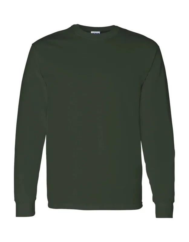 Heavy Cotton Long Sleeve T-shirt, Midweight Fabric, Classic Fit