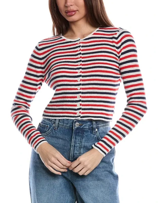 Rib Linen-blend Cardigan