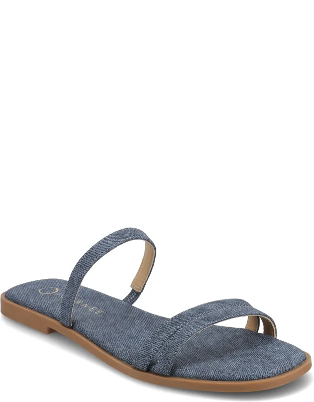 Brisa Flat Sandals With Stylish Multi-strap Design And Convenient Slip-on Style