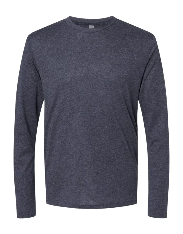 Next Level Triblend Long Sleeve T-shirt, 4.3 Oz., 50/25/25 Polyester/combed Ringspun Cotton/rayon