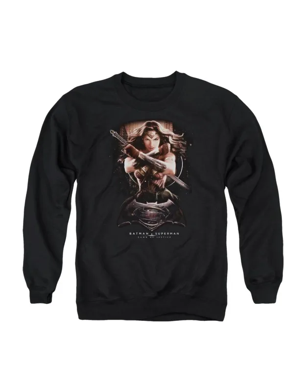 Batman V Superman Wonder Woman Ground Zero Crewneck Sweatshirt