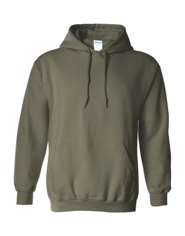 Gildan Heavy Blend Hooded Sweatshirt With Air Jet Spun Yarn And Pouch Pocket