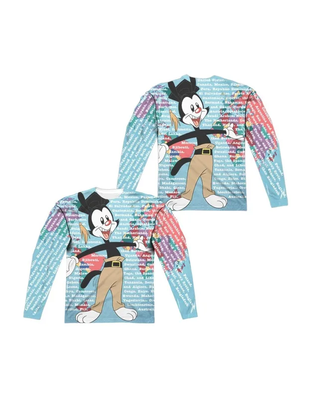 Animaniacs Yakko World Long Sleeve Tee