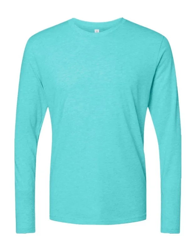 Next Level Triblend Long Sleeve T-shirt, 4.3 Oz., 50/25/25 Polyester/combed Ringspun Cotton/rayon