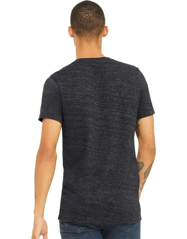 Textured Jersey V-neck Tee - Marble Colors, Retail Fit