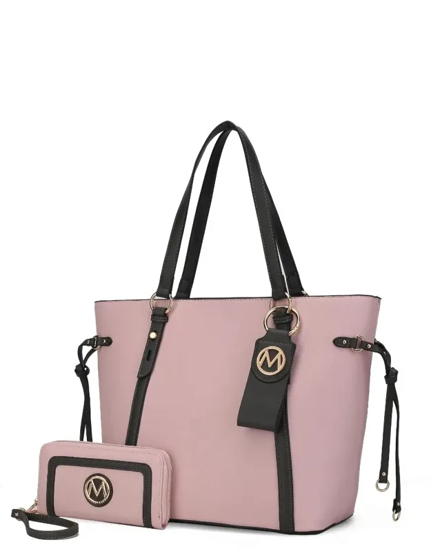 Kioea Tote With Wallet & Detachable Key-ring Set