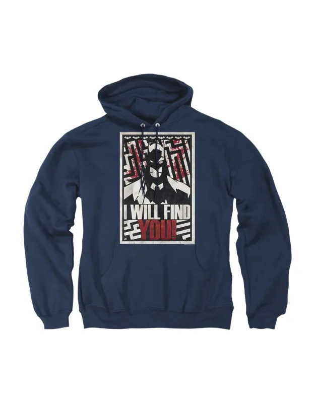 _batman I Will Fnd You Adult Pull Over Hoodie / Hooded Sweatshirt Stylish_