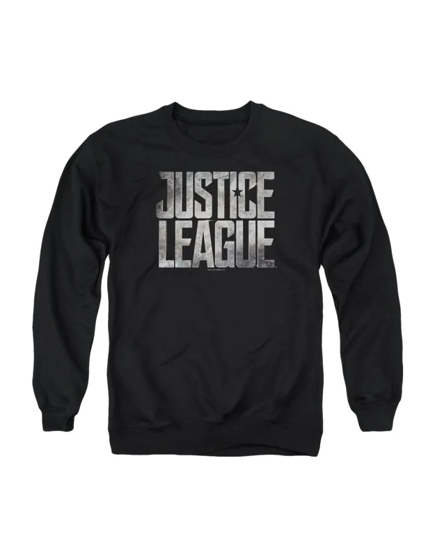 Justice League Movie Metal Logo Crewneck Sweatshirt