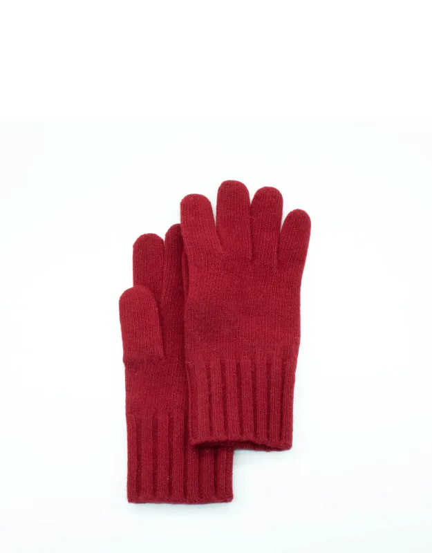 Cashmere Gloves 9" Ribbed