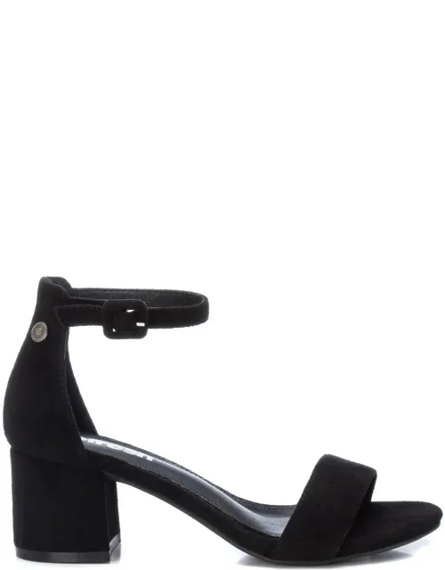 _block Heel Suede Sandals_