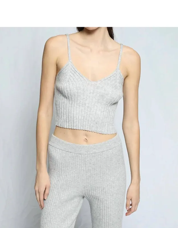 Blended Knit Corset Tank
