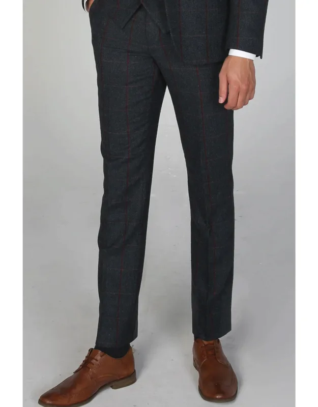 Madrid Check Tweed Trousers