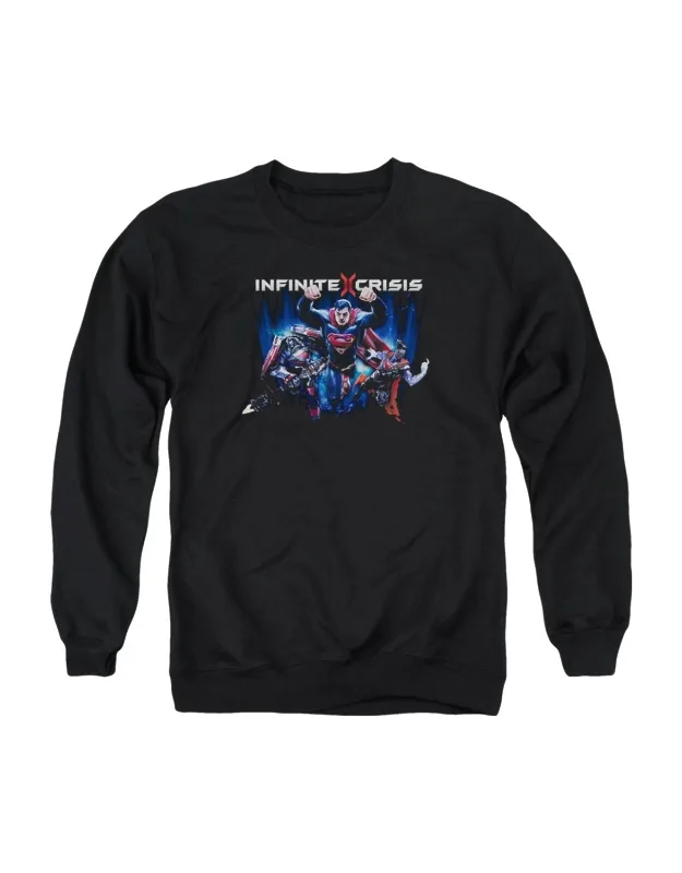 Infinite Crisis Ic Crewneck Sweatshirt - Stylish For Everyday Wear, 50% Cotton And 50% Polyester