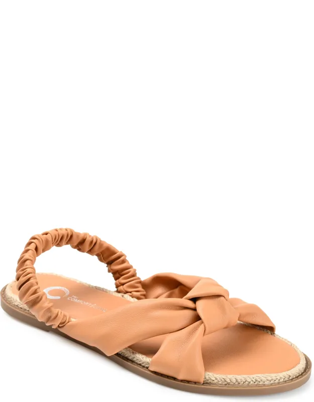 Kiandra Sandal With Padded Insole And Espadrille Braid