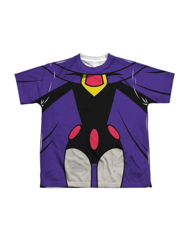 Teen Titans Go Raven Uniform Short Sleeve Poly Crew Tee - Stylish For Everyday Wear