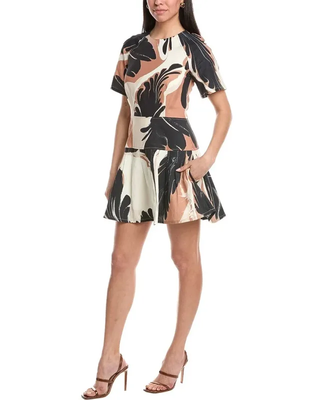 Linen-blend Mini Dress