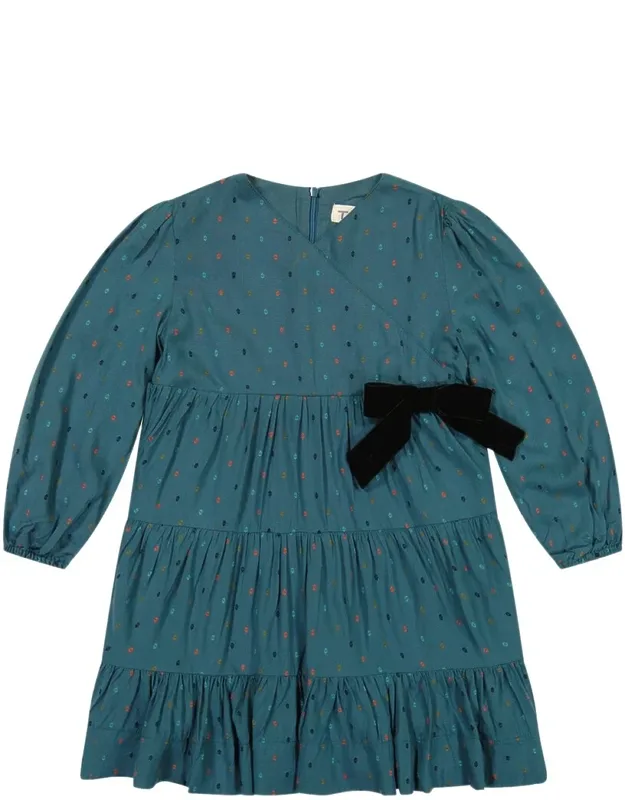 Dotted Wrap Dress
