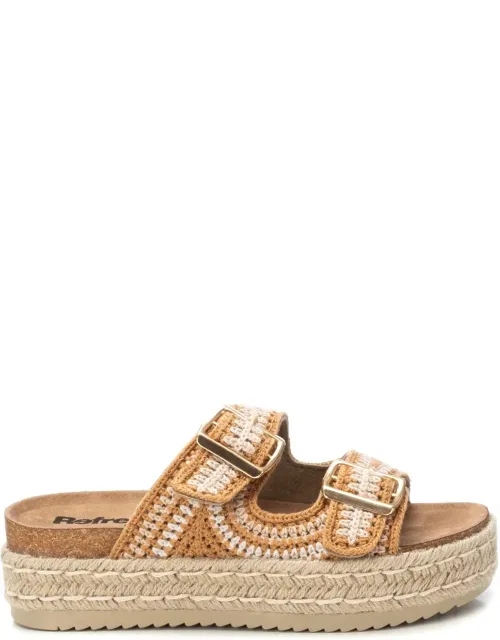 Refresh Cork Footbed Crochet Sandals