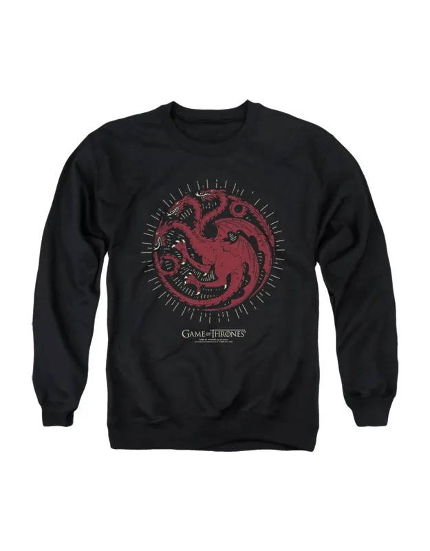 Game Of Thrones Targaryen Burst Sigil Crewneck Sweatshirt