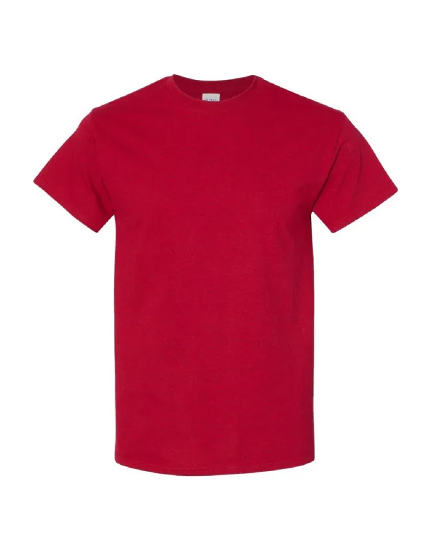 Gildan Heavy Cotton Short-sleeved T-shirt, Crew Neck, Ribbed