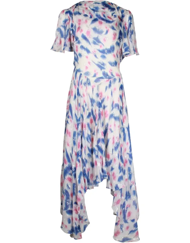 Cutout Printed Dress