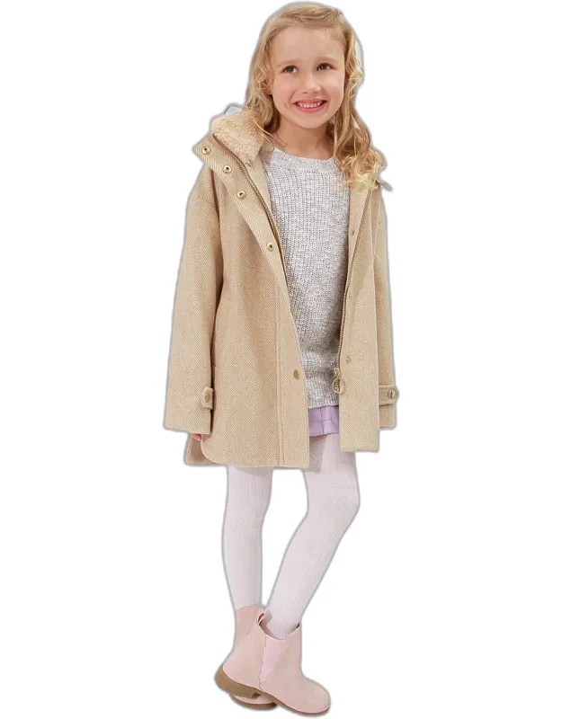 When I Grow Up Detachable Hooded Coat - Winter Wardrobe Essential & Warmth Blending Style