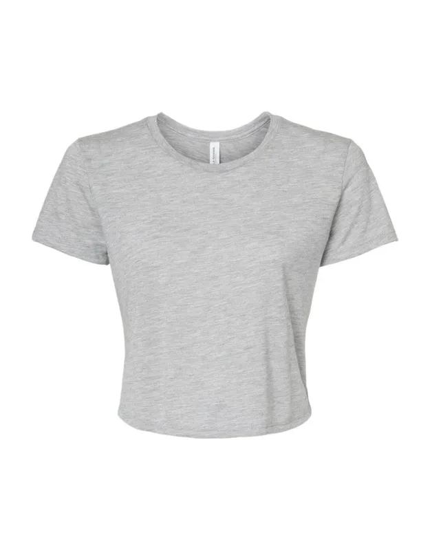 Flowy Crop Tee - Tailored Sleeve, Modest Crop