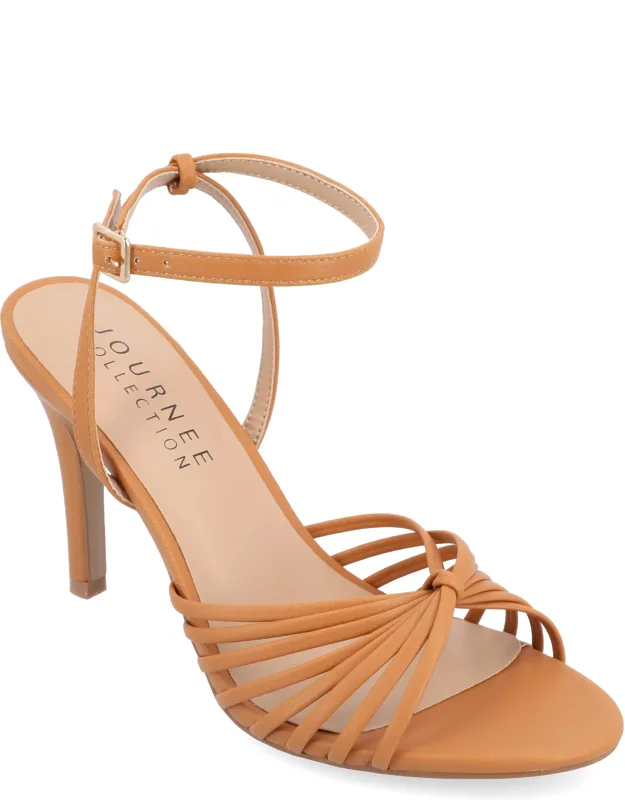Vanita Dress Sandals With Padded Footbed And Buckled Ankle Strap