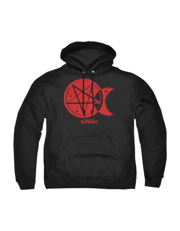_chilling Adventures Of Sabrina Dark Moon Adult Pull Over Hoodie / Hooded Sweatshirt 50% Cotton, 50% Polyester_