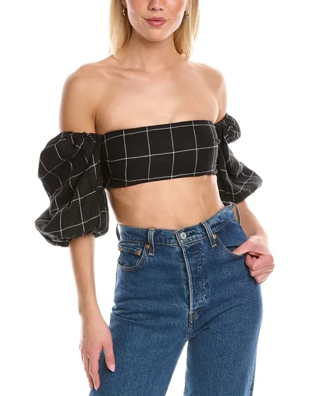 Linen Crop Top
