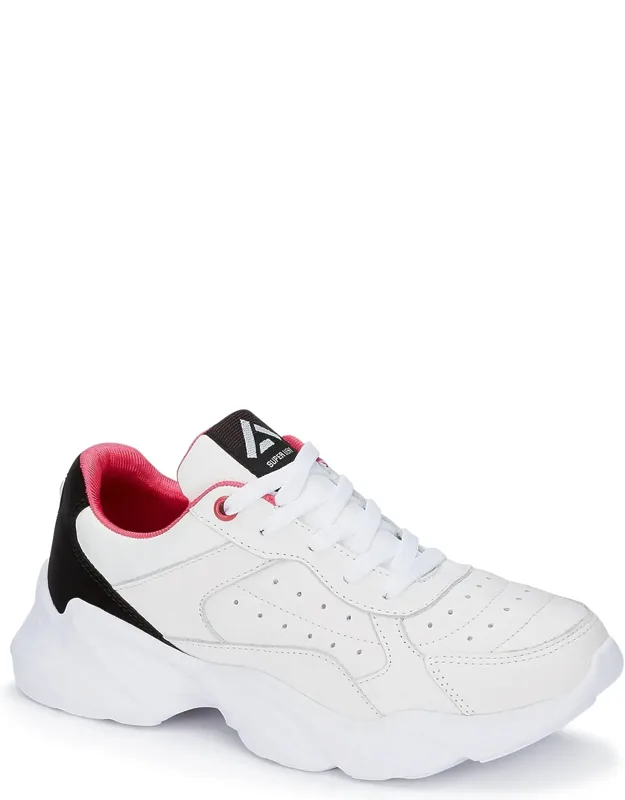 Andrea Leather High Performance Sneakers With Quality Comfort And Lightweight Design