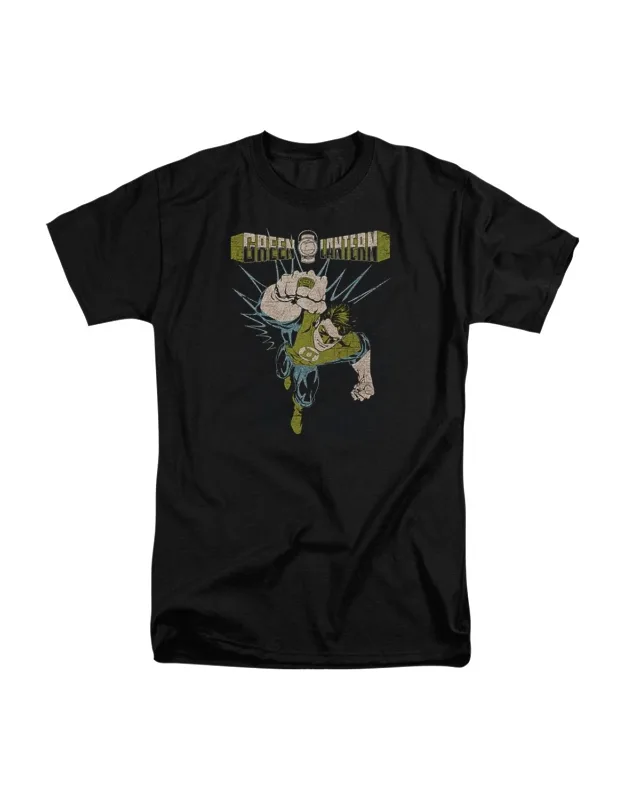 Green Lantern Powerful Short Sleeve Tall Tee - 100% Cotton, Officially Licensed