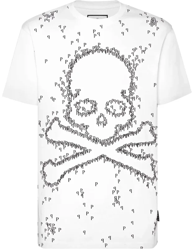 T-shirt Round Neck Ss With Rib Knit Neckline And Two Needle Stitching