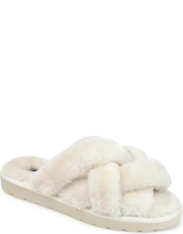 Faux Fur Quiet Slippers